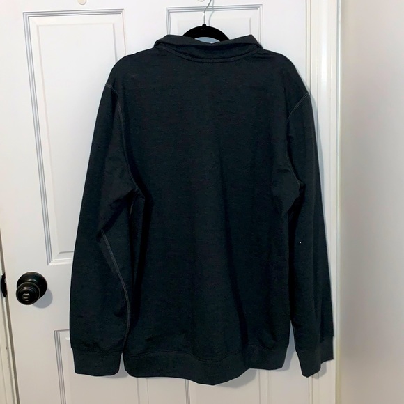 Eddie Bauer 1/4 zip pullover thin black TL - Picture 4 of 4